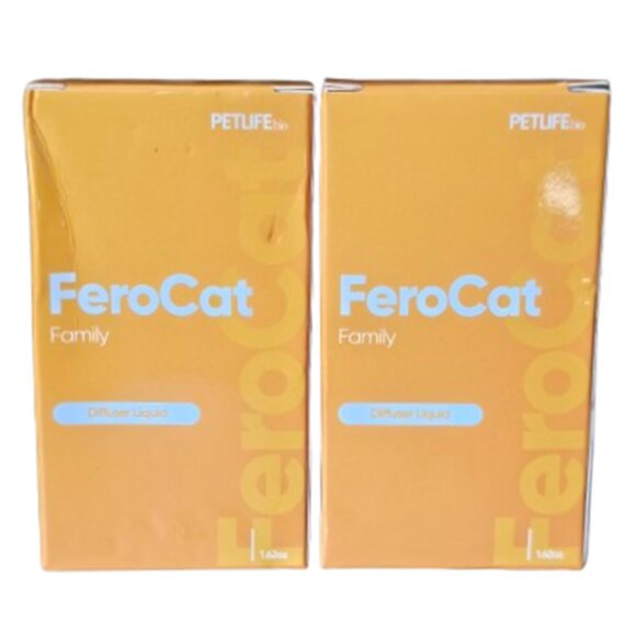 PETLIFEBio 2 pack FeroCat CalmCat Cat "Family" Diffuser Liquid Essence Spray - Picture 2 of 12